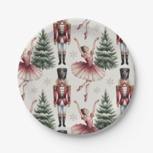 Nutcracker Ballerina ballet dancer christmas tree  Paper Plate