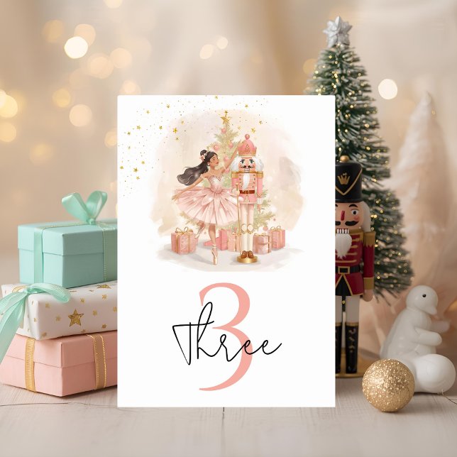 Nutcracker Ballerina Birthday Table Number (Creator Uploaded)