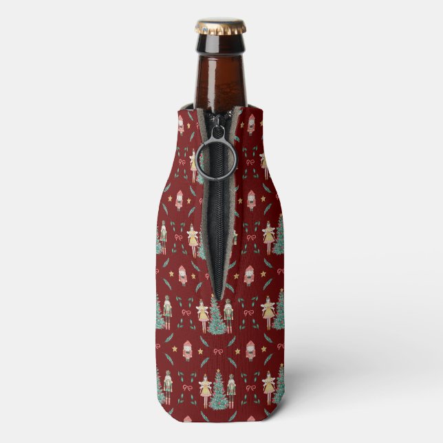 Nutcracker Ballerina Christmas  Bottle Cooler (Bottle Back)