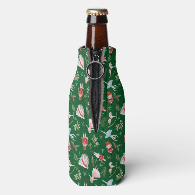 Nutcracker Ballerina Christmas  Bottle Cooler (Bottle Back)