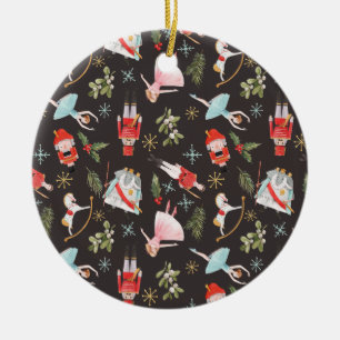 Nutcracker Ballerina Christmas gifts Ceramic Tree Decoration