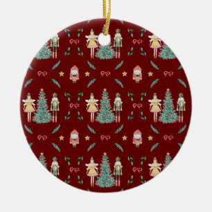 Nutcracker Ballerina Christmas gifts Ceramic Tree Decoration