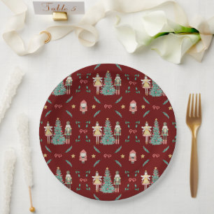 Nutcracker Ballerina Christmas  Paper Plate