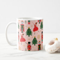 Nutcracker & Ballerina Cute Pink Christmas
