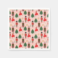 Nutcracker & Ballerina Cute Pink Christmas