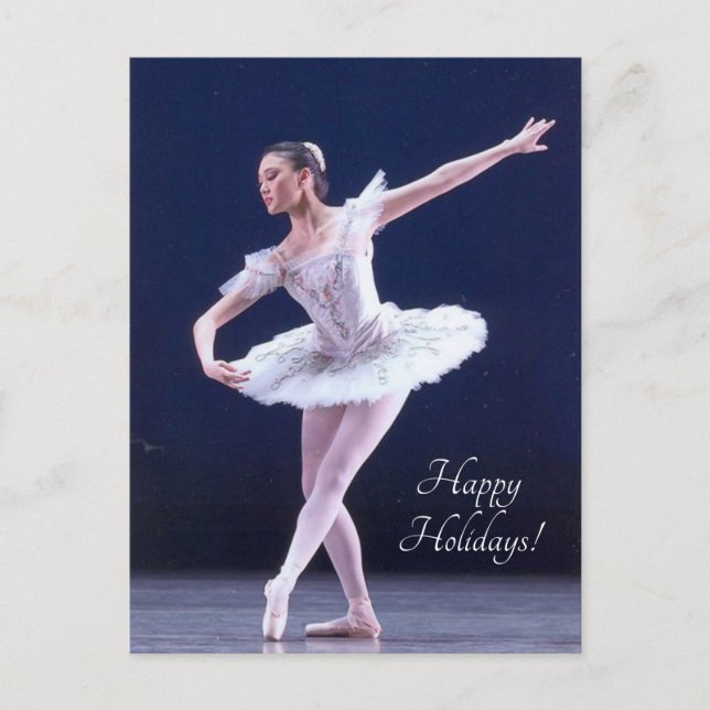 nutcracker ballerina holiday postcard (Front)