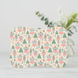 Nutcracker Ballet and Fairies on Cream Background