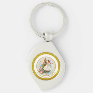 Nutcracker Ballet Ballerina - Christmas Keepsake Key Ring