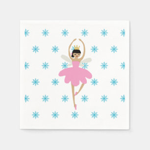 Nutcracker Ballet Ballerina Fairy Illustration Napkin