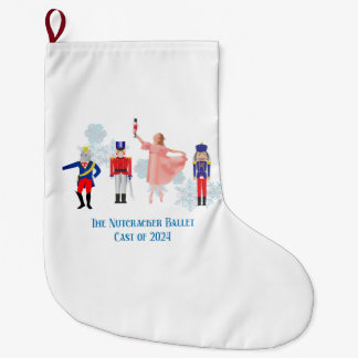 Nutcracker Ballet Cast 2024 Large Christmas Stocking