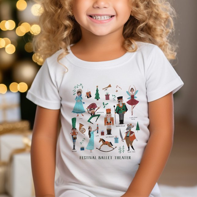 Nutcracker Ballet characters Christmas  T-Shirt (Nutcracker Ballet characters Christmas T-Shirt)