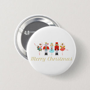 Nutcracker Ballet Christmas 6 Cm Round Badge