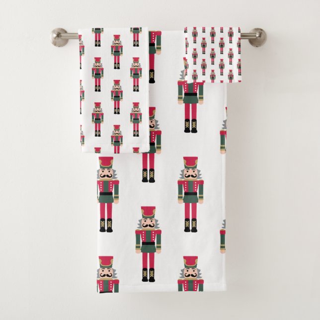 Nutcracker Ballet Christmas Bath Towel (Insitu)