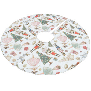 Nutcracker Ballet Christmas Brushed Polyester Tree Skirt