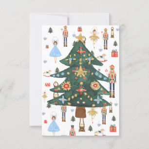 Nutcracker Ballet Christmas Collage Card