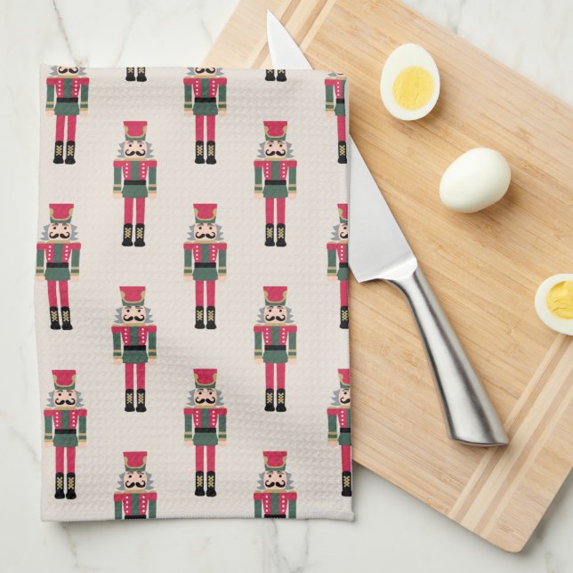 Nutcracker Ballet Christmas Dish Towel (Quarter Fold)