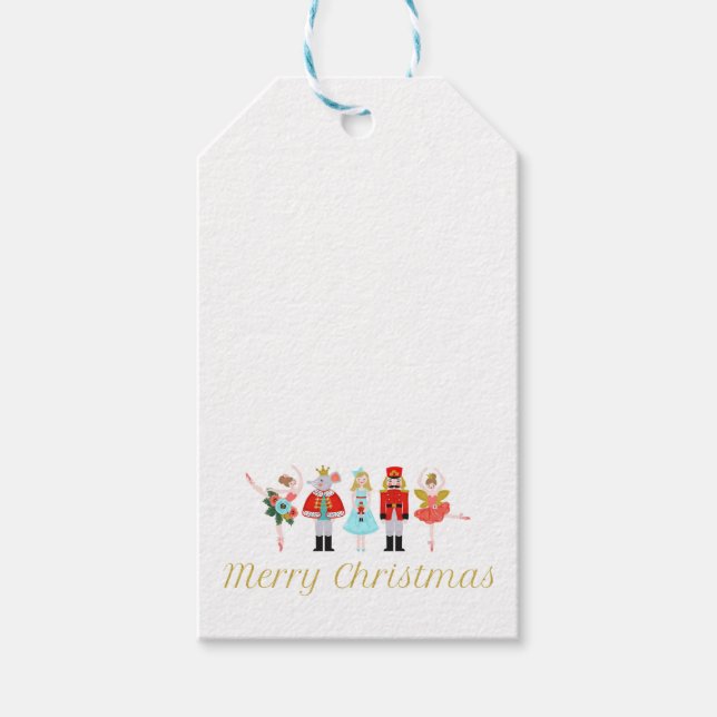 Nutcracker Ballet Christmas Gift Tags (Front)