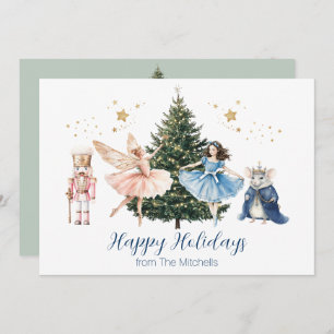 Nutcracker Ballet Christmas  Holiday Card