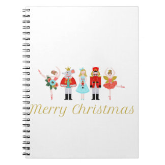 Nutcracker Ballet Christmas Notebook