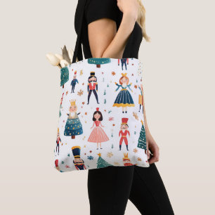 Nutcracker Ballet Christmas Seamless Pattern  Tote Bag