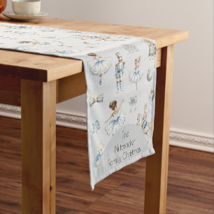 Nutcracker Ballet Christmas Short Table Runner