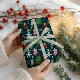 Nutcracker Ballet Christmas Wrapping Paper