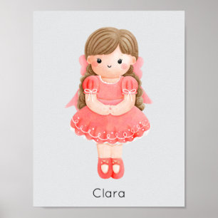 Nutcracker Ballet Clara Christmas Poster