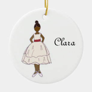 Nutcracker Ballet Clara Customisable Keepsake Ceramic Tree Decoration