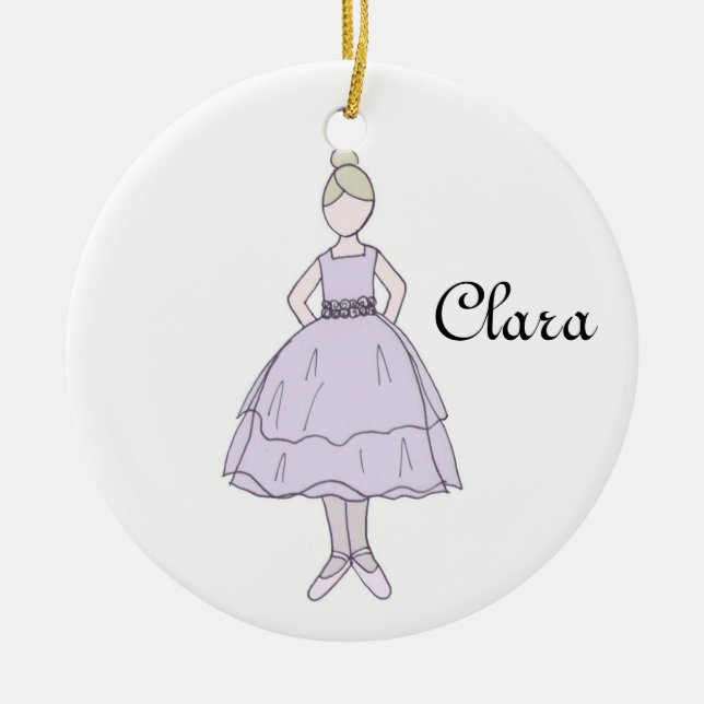 Nutcracker Ballet Clara Keepsake Ornament (Front)