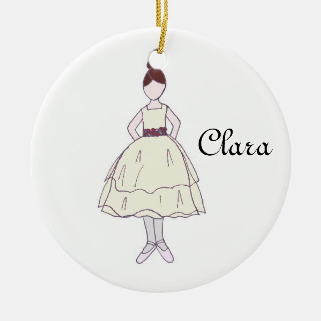 Nutcracker Ballet Clara Keepsake Ornament (Front)