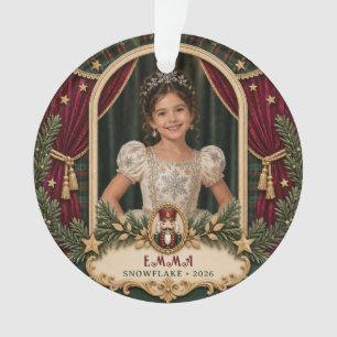 Nutcracker ballet custom role Classic photo Ornament