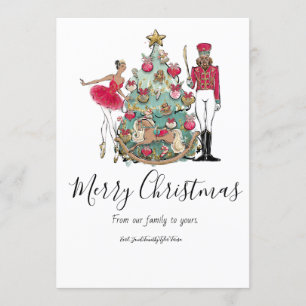 Nutcracker Ballet Dancer Holiday Card
