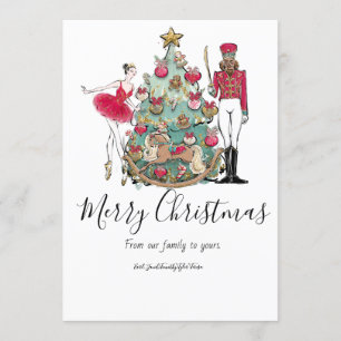 Nutcracker Ballet Dancer Holiday Card