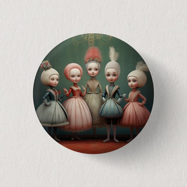 Nutcracker Ballet Fashion-Buffoons/Polichinelles 3 Cm Round Badge (Front)