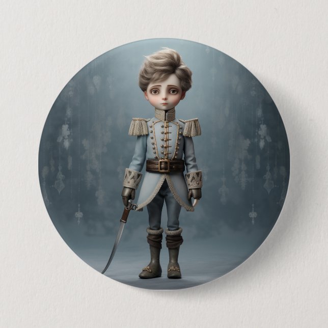 Nutcracker Ballet Fashion-Cavalier Prince 7.5 Cm Round Badge (Front)