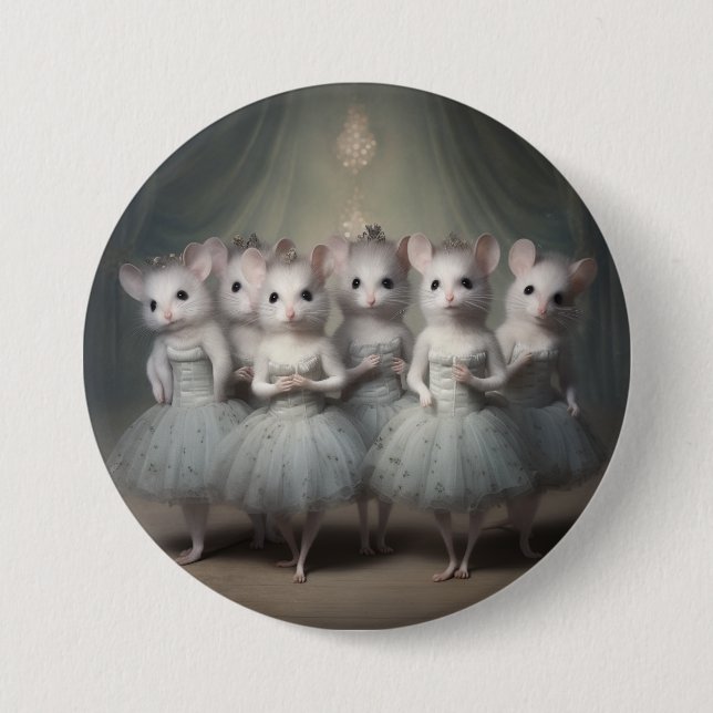 Nutcracker Ballet Fashion-Mice 7.5 Cm Round Badge (Front)