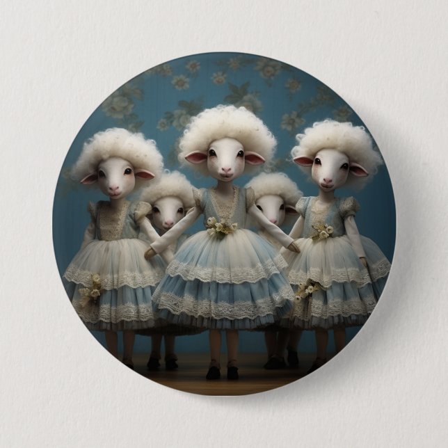 Nutcracker Ballet Fashion-Sheep 7.5 Cm Round Badge (Front)