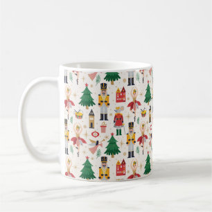 Nutcracker Ballet Holiday Pattern Coffee Mug