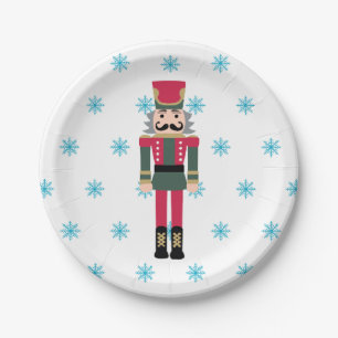 Nutcracker Ballet Illustration Snowflake Paper Plate