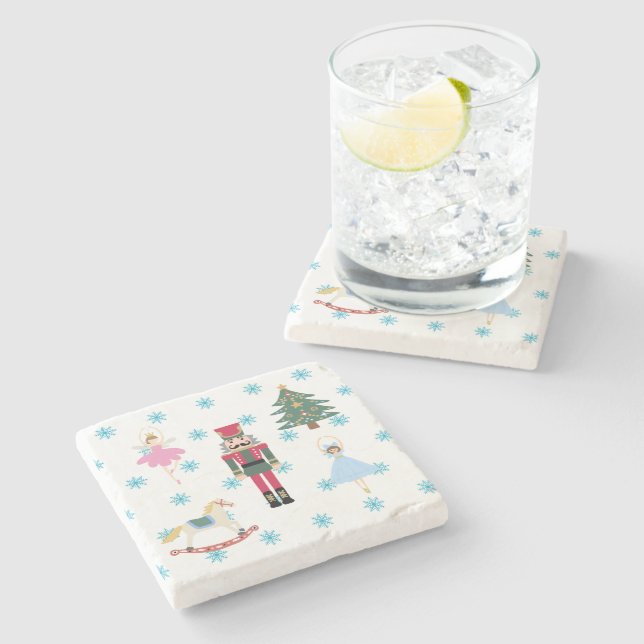 Nutcracker Ballet Illustration Stone Coaster (Side)