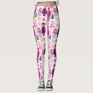 Nutcracker Ballet King Mouse Snowflake Leggings