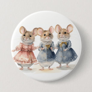 Nutcracker Ballet Mice 7.5 Cm Round Badge