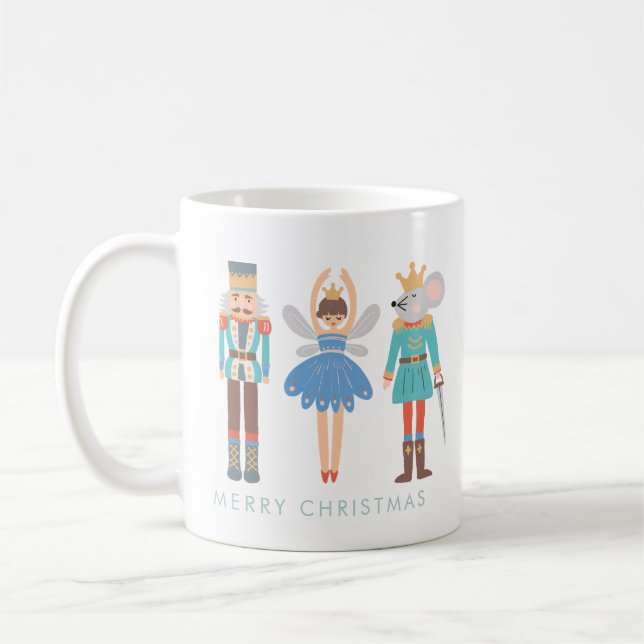 Nutcracker Ballet Minimal Modern Coffee Mug (Left)