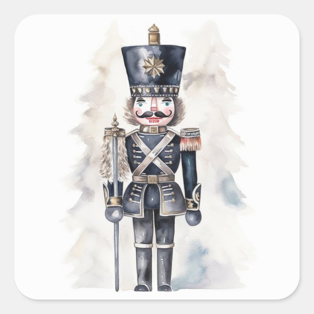 Nutcracker Ballet, Nutcracker Square Sticker (Front)
