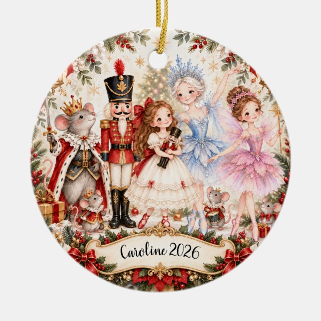 Nutcracker Ballet Ornament (Front)