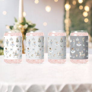 Nutcracker Ballet Pattern Can Glass
