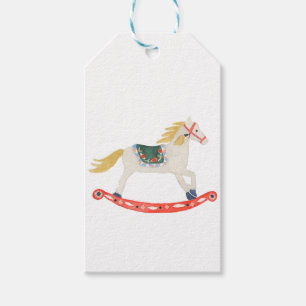 Nutcracker Ballet Rocking Horse Gift Tags