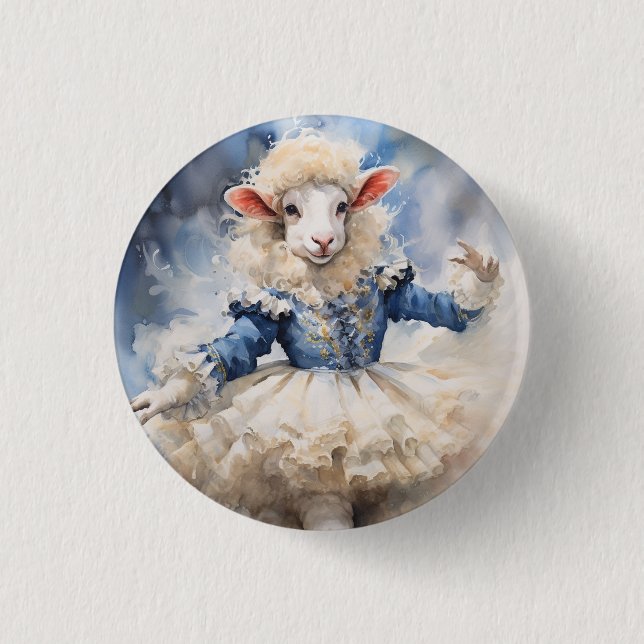 Nutcracker Ballet, Sheep 3 Cm Round Badge (Front)
