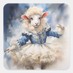 Nutcracker Ballet, Sheep Square Sticker