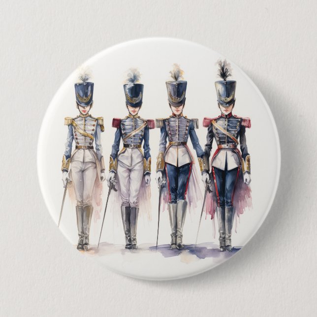 Nutcracker Ballet, Soldiers of the Nutcracker 7.5 Cm Round Badge (Front)